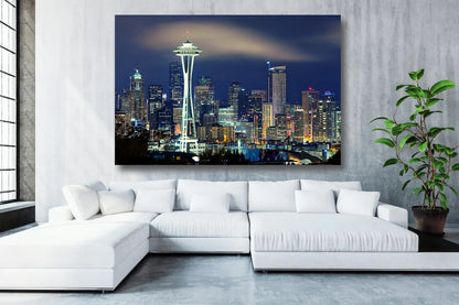 Seattle Washington Cityscape UV Direct Aluminum Print Australian Made Quality