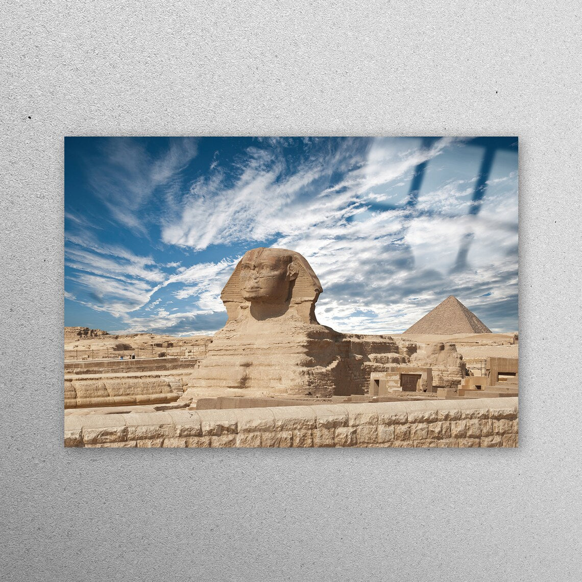 Egypt Pyramid View Acrylic Glass Print Tempered Glass Wall Art 100% Made in Australia Ready to Hang