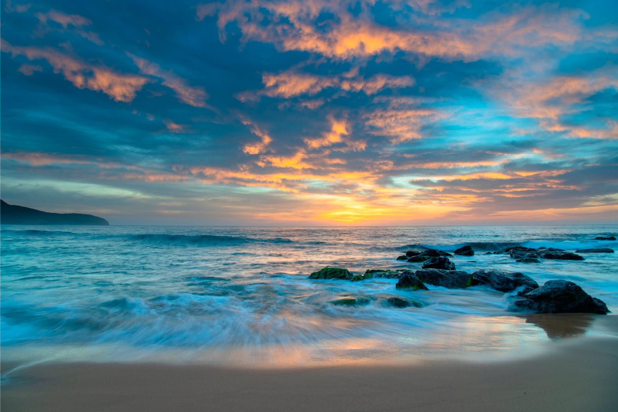 Sunrise Clouds Over the Sea Killcare Beach Australia Wall Art Decor 100% Australian Made