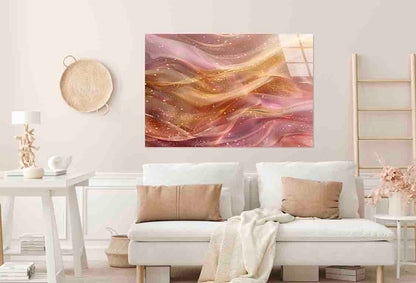 Elegant Pastel Shimmer Tempered Glass Printing Wall Art Australian Made Quality