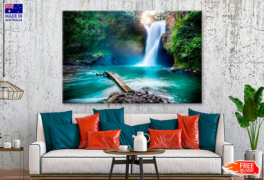 Secret Bali Jungle Waterfall Wall Art Decor 100% Australian Made