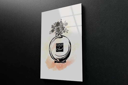 Black Shade Perfume 3D Design Acrylic Glass Print Tempered Glass Wall Art 100% Made in Australia Ready to Hang