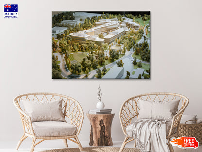 Buildings Surrounded By Trees Print 100% Australian Made - Bella Home Decor