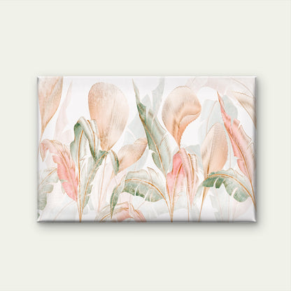 Gold and Blush Tropical Leaf Modern Botanical Wall Art Decor 100% Australian Made