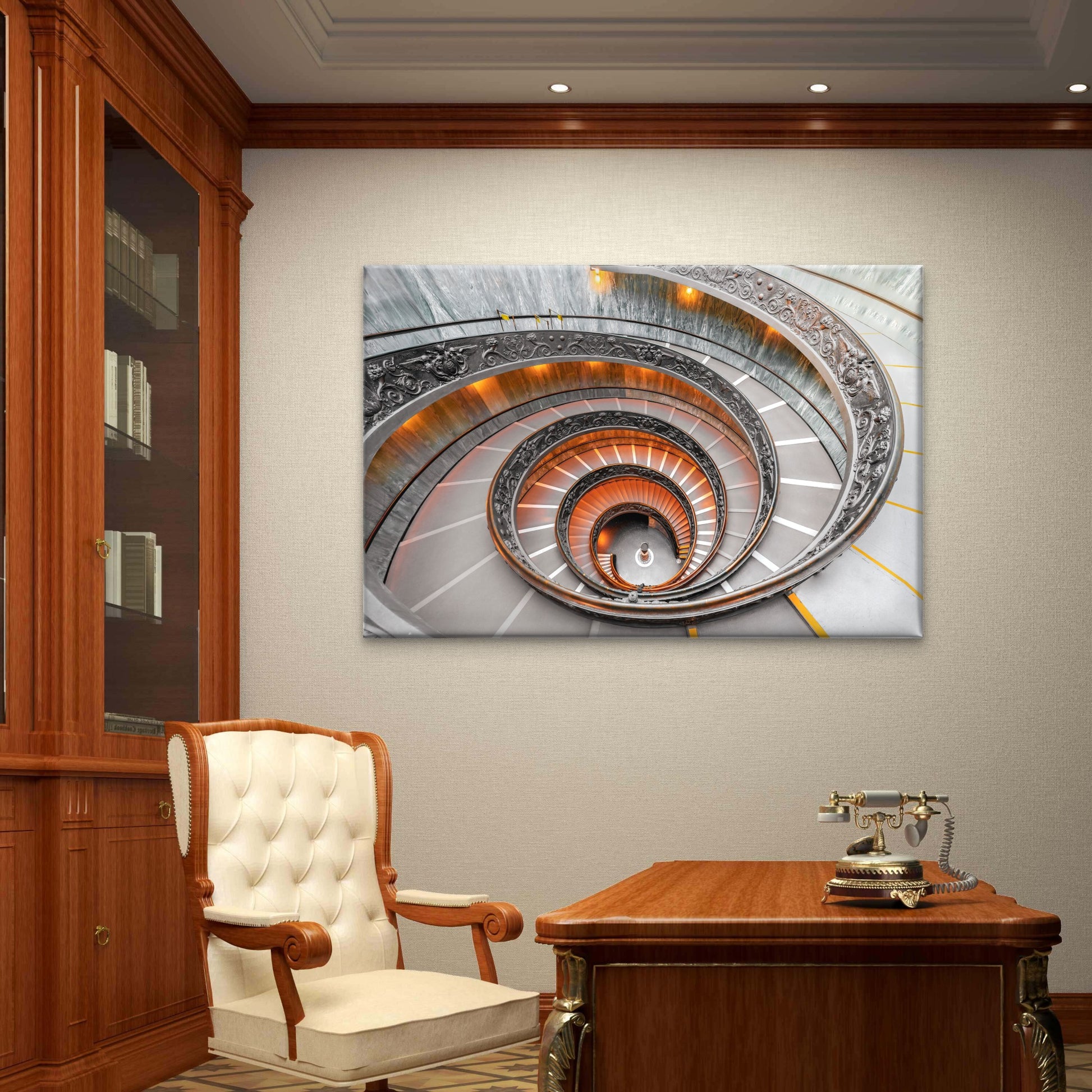 Bramante Staircase Vatican Spiral Staircase Wall Art Decor 100% Australian Made - Bella Home Decor