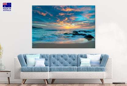 Sunrise Clouds Over the Sea Killcare Beach Australia Wall Art Decor 100% Australian Made