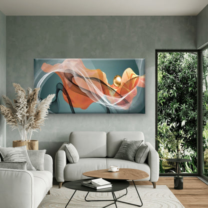 Abstract Colors in Motion Wall Art Canvas Office Home Room Framed 120x60cm