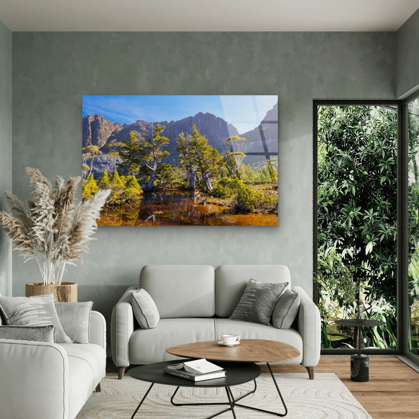 Cradle Mountain Tasmania Artists Pool Acrylic Glass Printing Wall Art Australian Made Quality