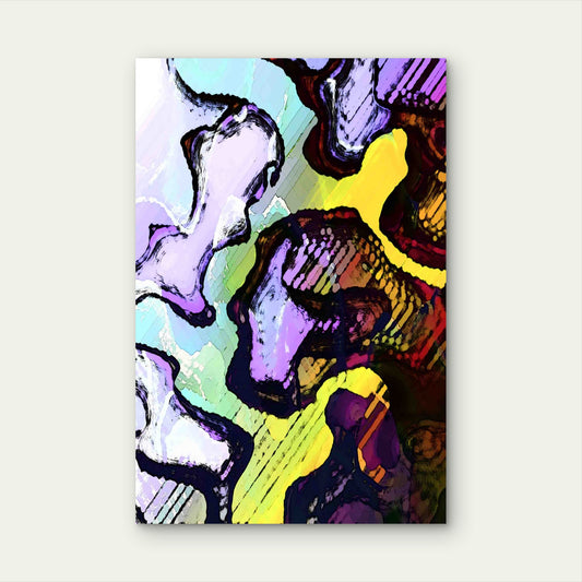 Whispers in Abstract Lavender 40x60cm Metal Print Ready to Hang