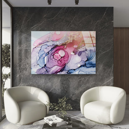Abstract Glam Gold Tempered Glass Printing Wall Art Australian Made Quality