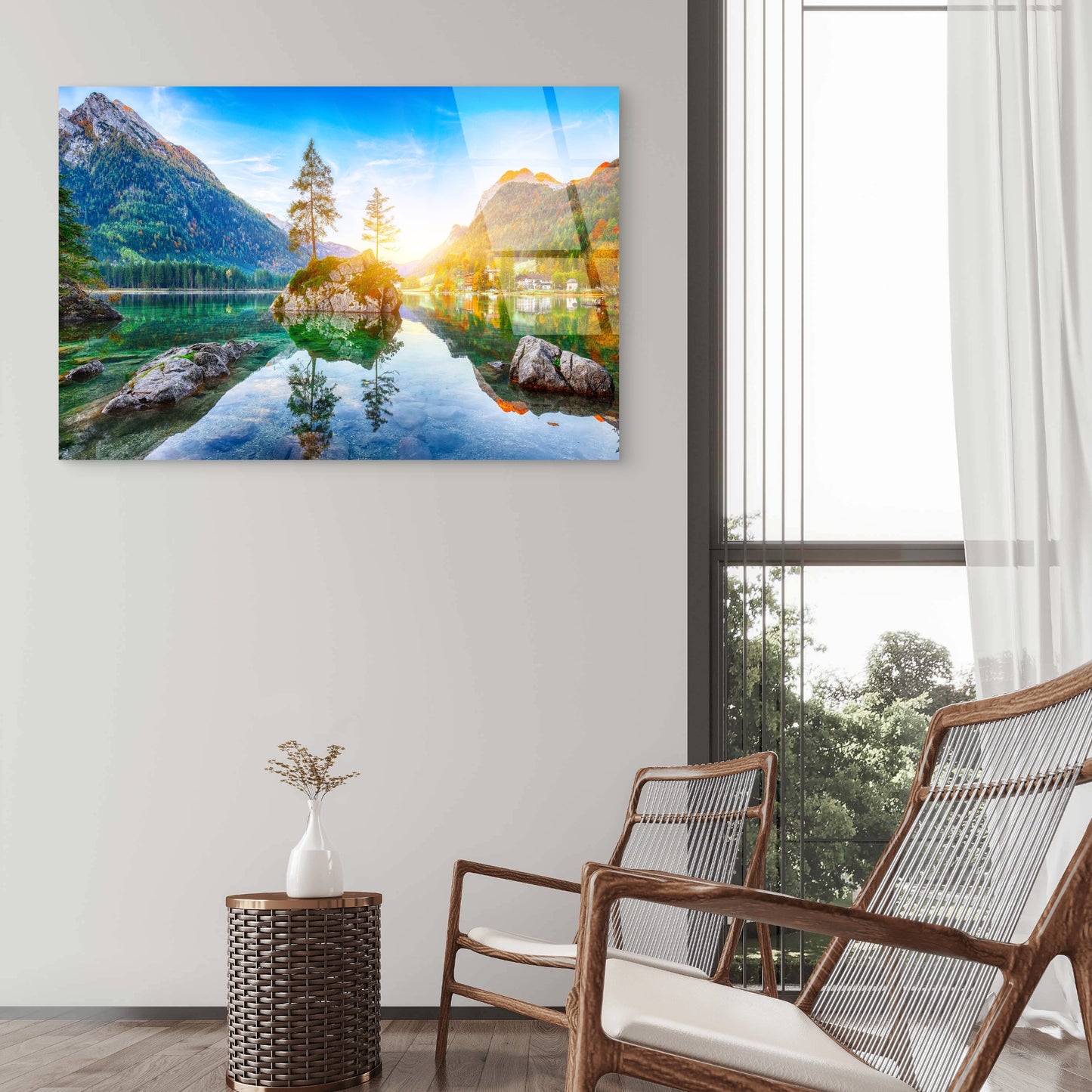 Hintersee Lake Bavaria Germany Alps  Acrylic Glass Printing Wall Art Australian Made Quality
