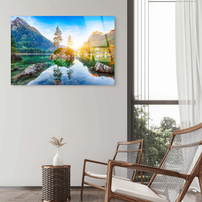Hintersee Lake Bavaria Germany Alps  Acrylic Glass Printing Wall Art Australian Made Quality