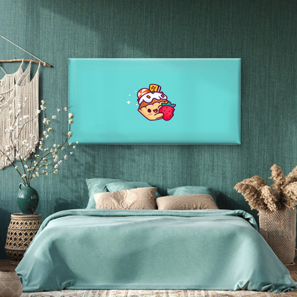 Cute Dessert Frosted Cupcake Wall Art Canvas Office Home Room Framed 120x60cm