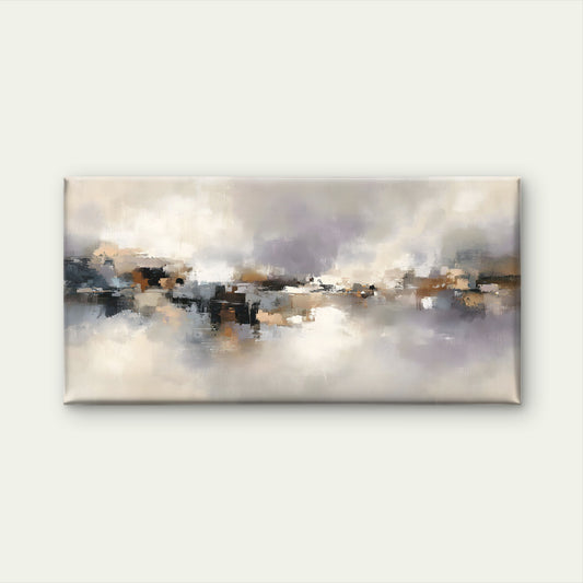 Modern Neutral Abstract Wall Art Canvas Office Home Room Framed 120x60cm