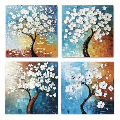 4pcs Morning Glory Elegant GE   Wall Art Canvas Framed