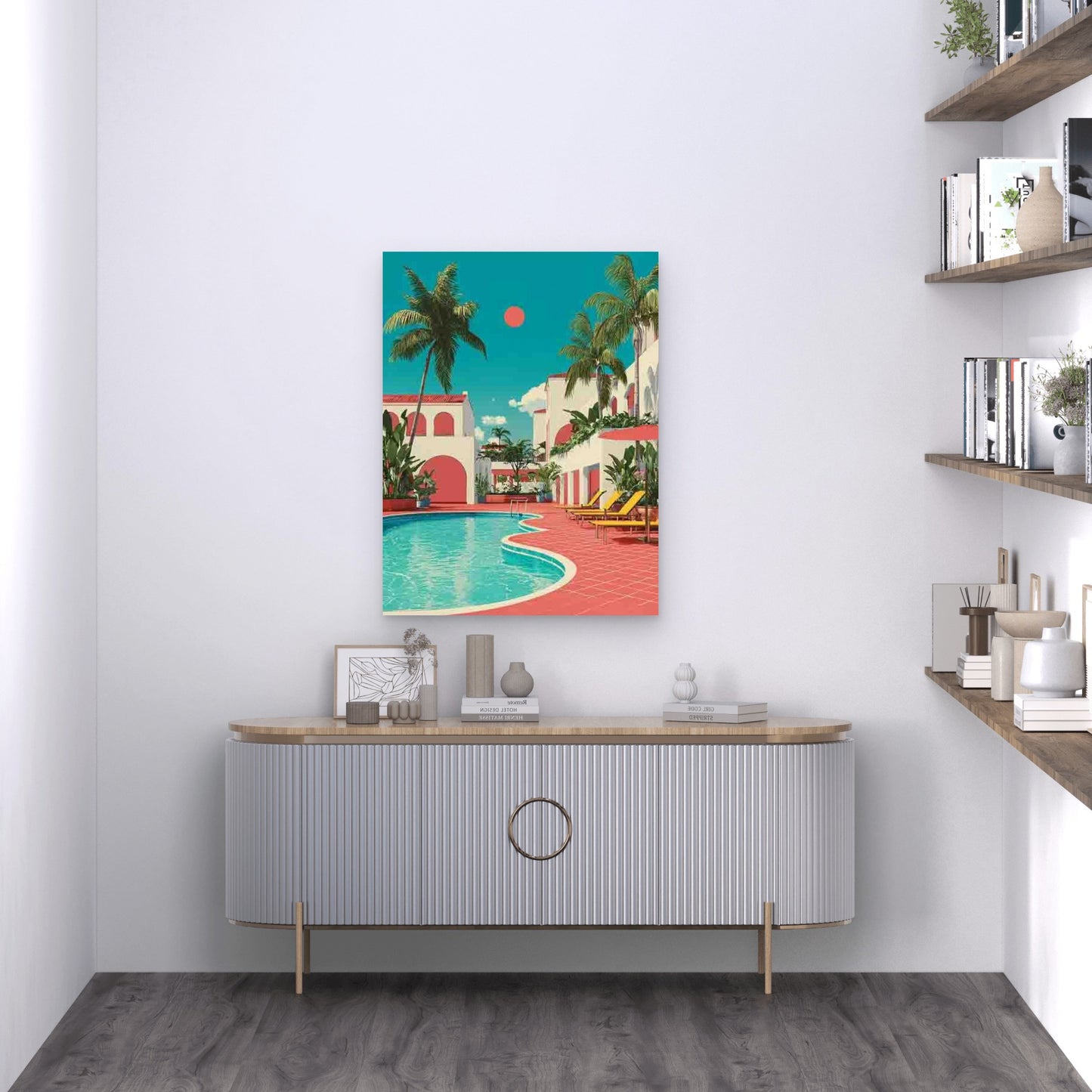 Bondi Miami Capri Palm Mykonos Ibiza Metal Print Ready to Hang