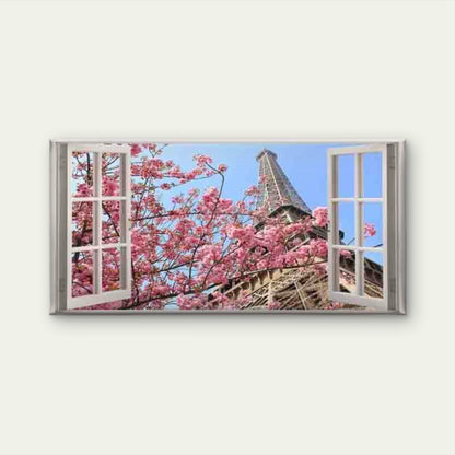 Paris Eiffel Tower Wall Art Canvas Office Home Room Framed 120x60cm