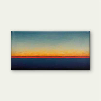 Abstract Ocean Horizon Wall Art Canvas Office Home Room Framed 120x60cm