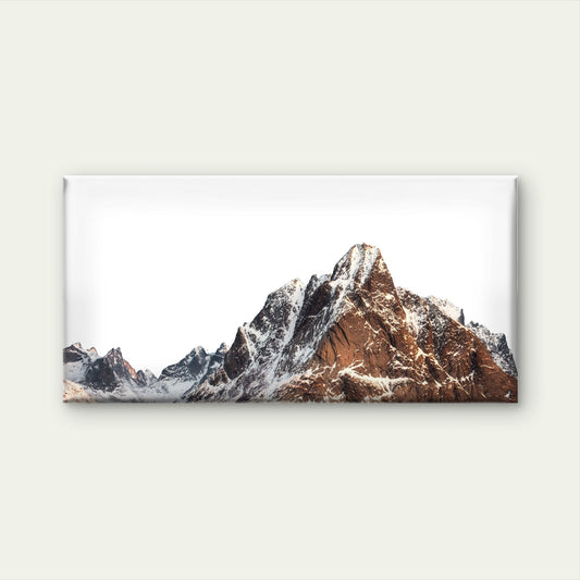 Aiguille Du Dru Mountain Peak Wall Art Canvas Office Home Room Framed 120x60cm