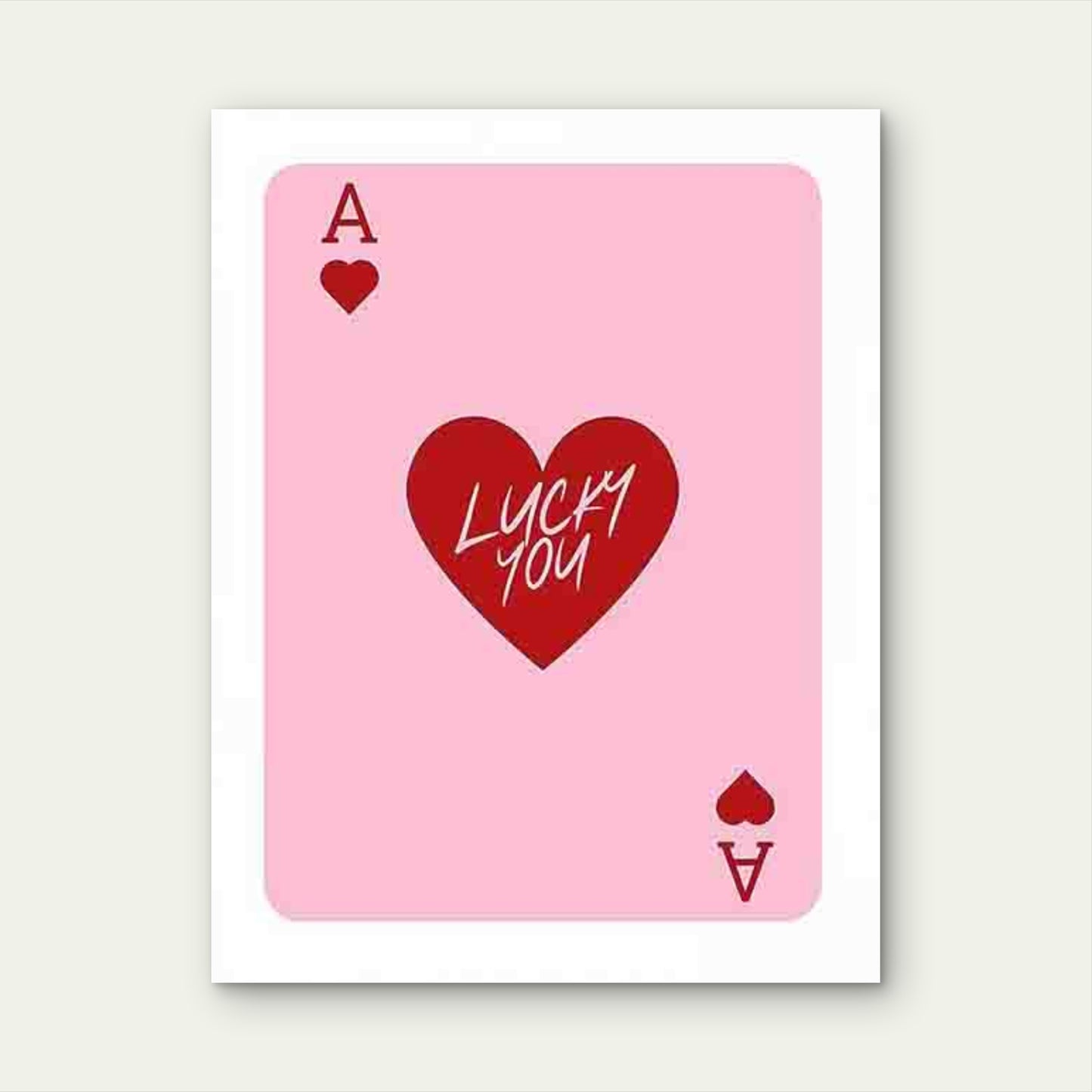 Stylish Vintage Ace Card 60x90cm Metal Print Ready to Hang - Bella Home Decor