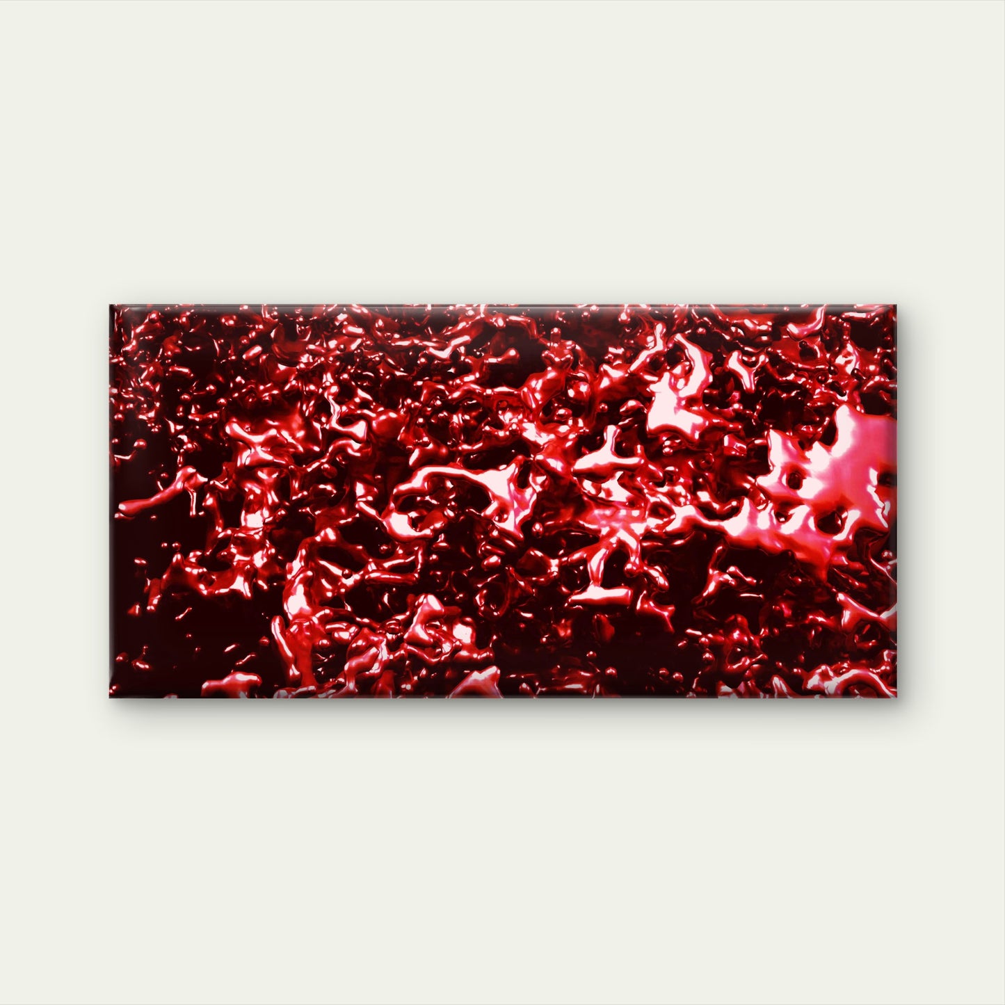 Blood Drop Splash Wall Art Canvas Office Home Room Framed 120x60cm - Bella Home Decor