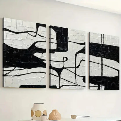 3pcs Modern Fashion Abstract Light Luxury Art Wall Art Set Canvas Unframed - High Quality Print 100% Australian Made Wall Canvas