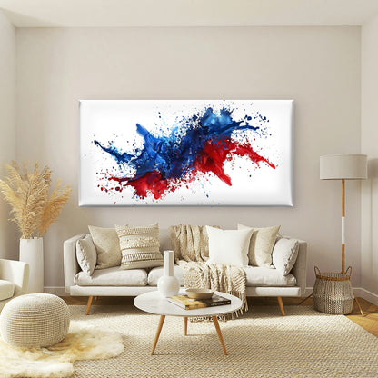 Dynamic Color Explosion Art Wall Art Canvas Office Home Room Framed 120x60cm