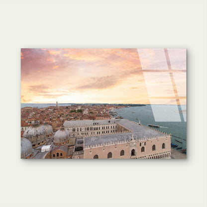 Venice Italy Doge Palace Dusk Acrylic Glass Printing Wall Art Australian Made Quality