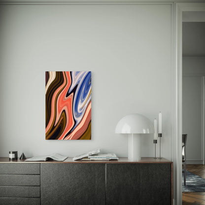 Beautiful Abstract Colors Metal Print Ready to Hang
