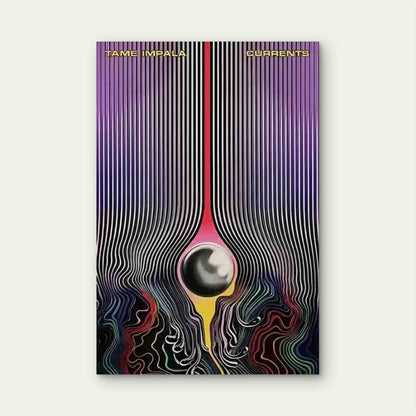Tame Impala Currents Album 60x90cm Metal Print Ready to Hang