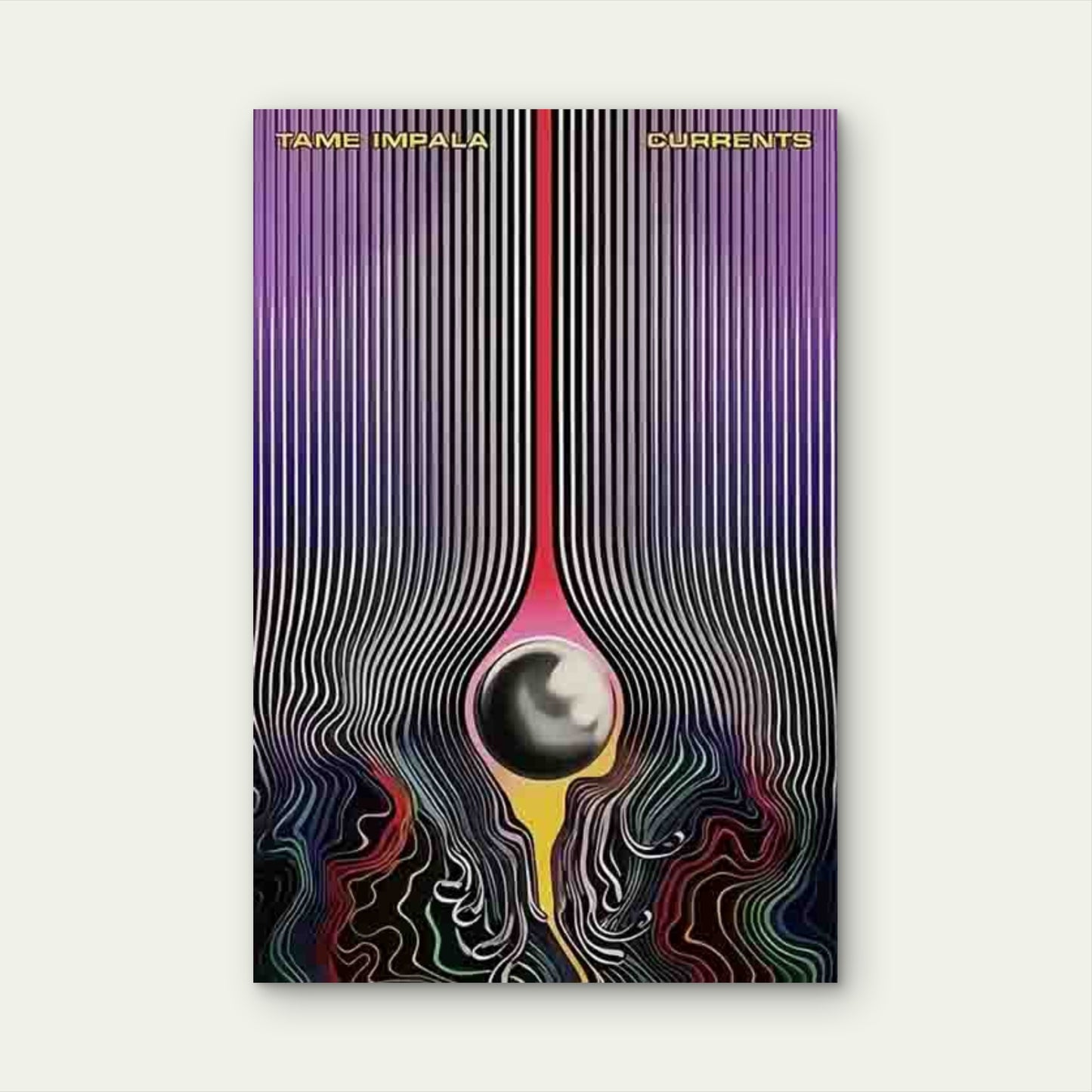 Swirling Multicolor Abstract Metal Print Ready to Hang