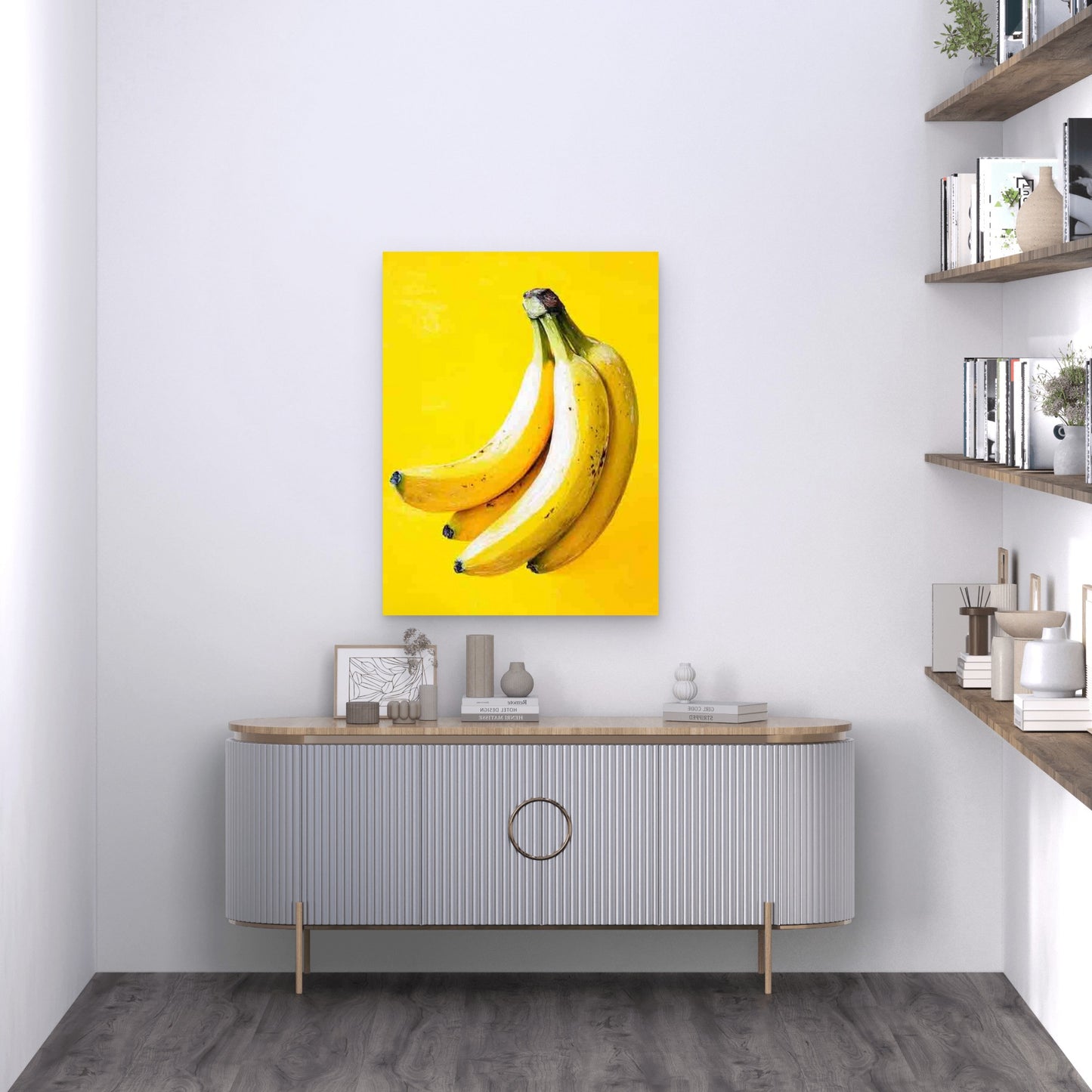 Banana Deco Metal Print Ready to Hang