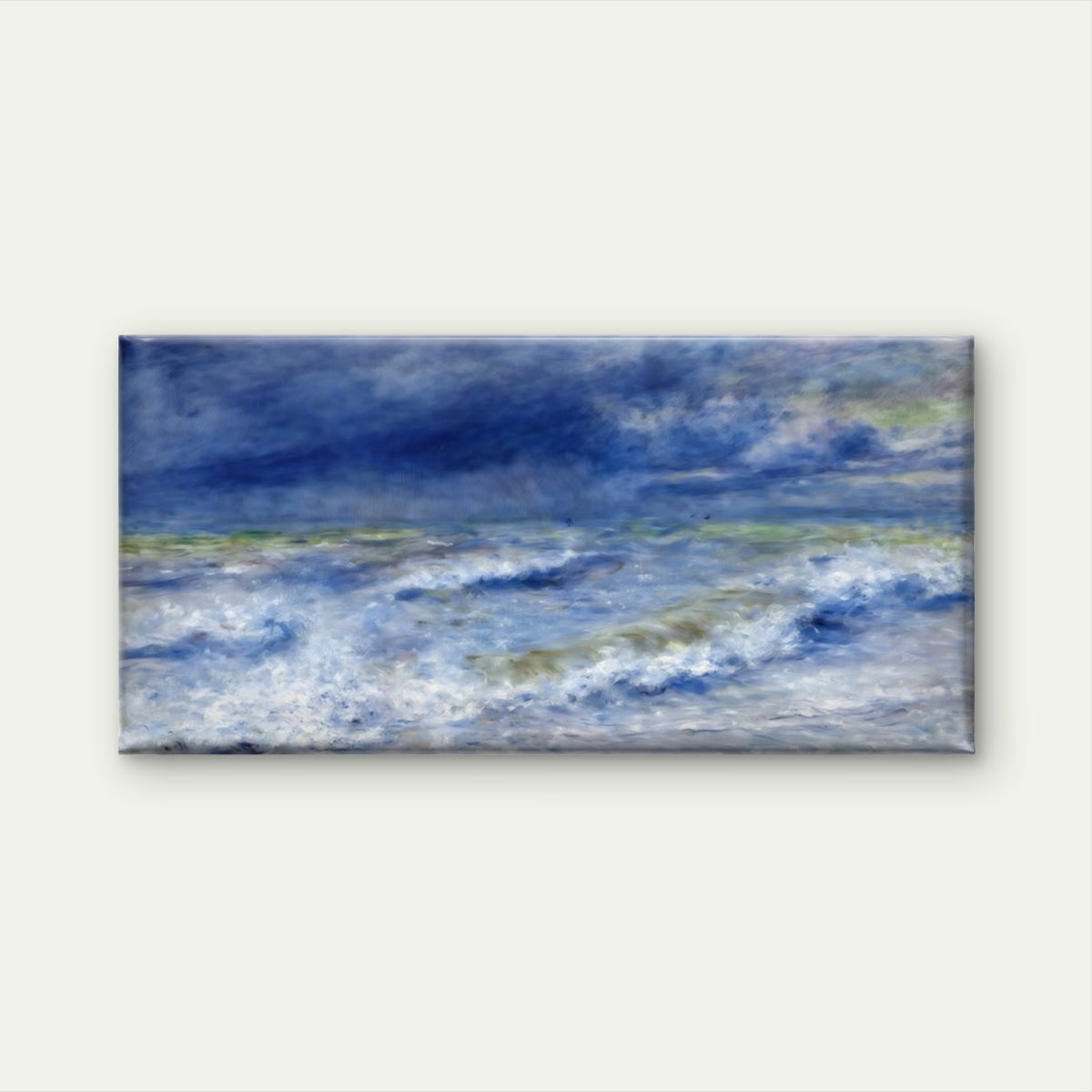 Ocean Waves Seascape Wall Art Canvas Office Home Room Framed 120x60cm