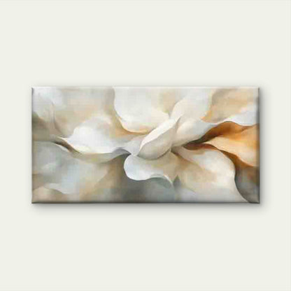 Abstract Petals in Soft Cream Wall Art Canvas Office Home Room Framed 120x60cm - Bella Home Decor