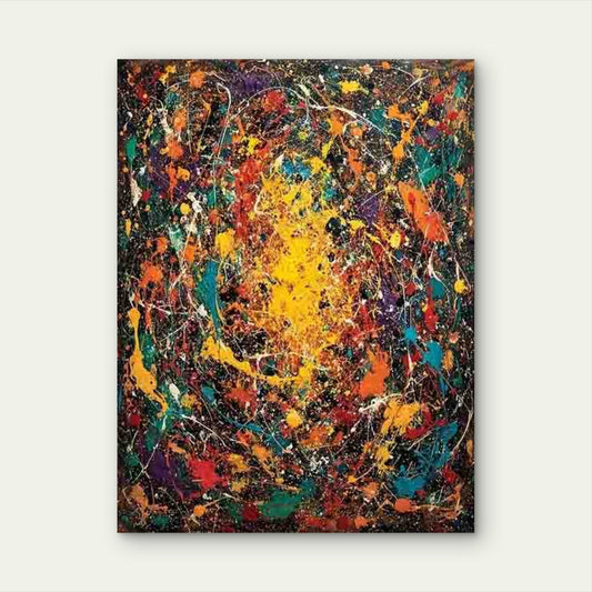The Deep by Jackson Pollock Metal Print Ready to Hang
