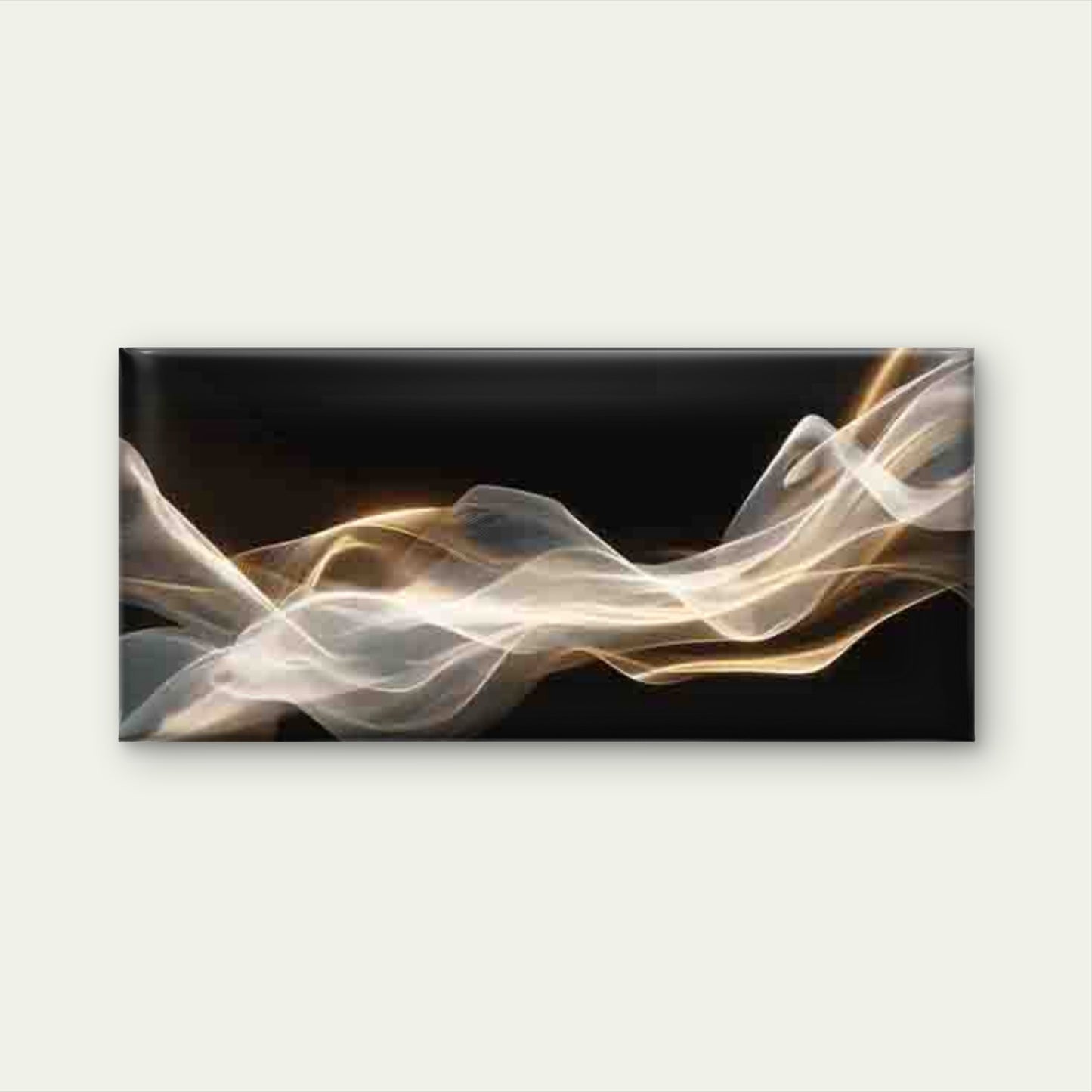 Abstract Flowing Waves Wall Art Canvas Office Home Room Framed 120x60cm