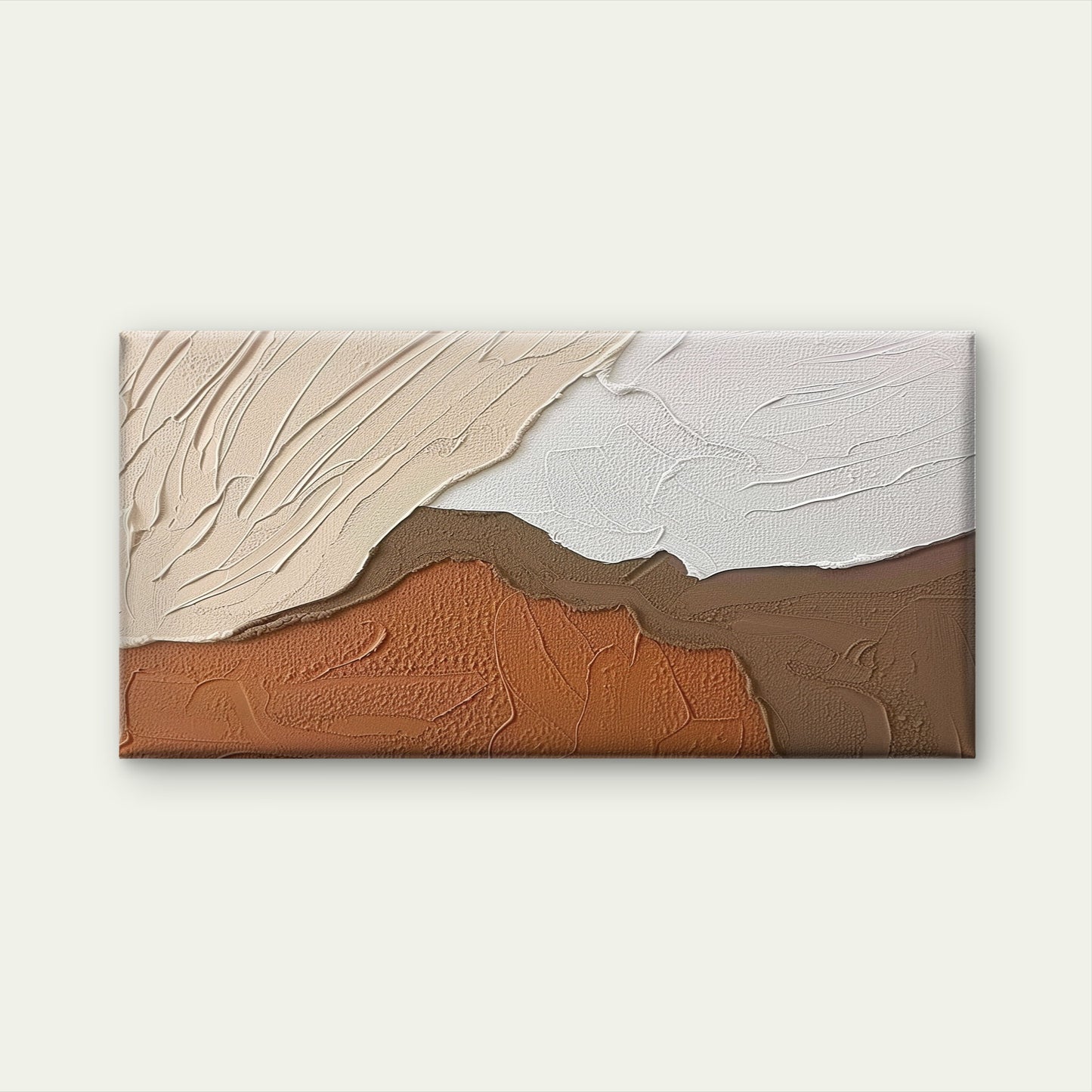 Minimalist Textured Boho Earth Wall Art Canvas Office Home Room Framed 120x60cm