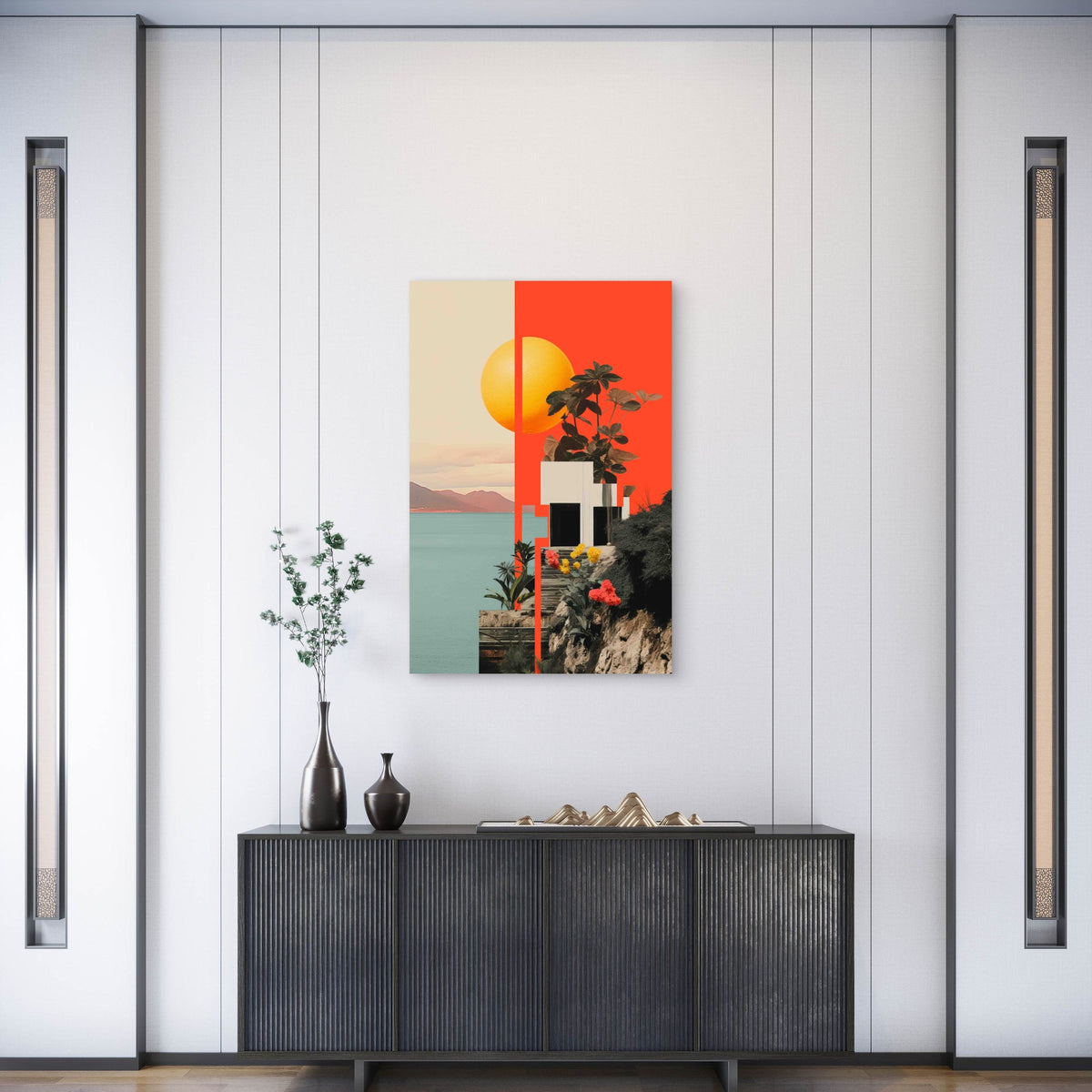 Abstract Horizon 60x90cm Metal Print Ready to Hang