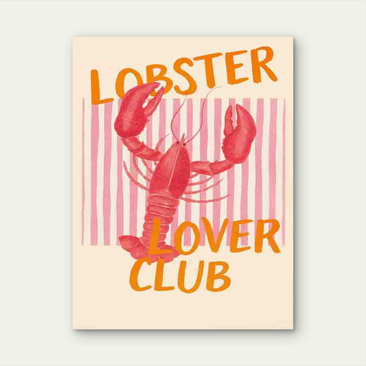 Featuring a Lobster Theme 60x90cm Metal Print Ready to Hang