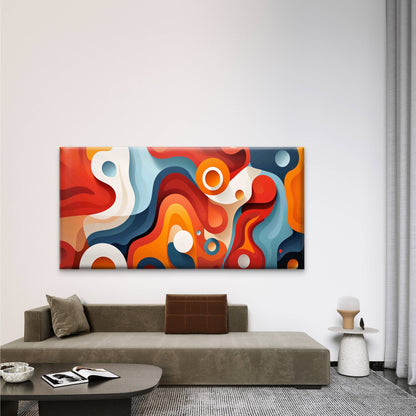 Abstract Colorful Background Wall Art Canvas Office Home Room Framed 120x60cm