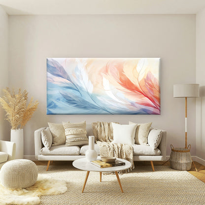 Whispers of Soft Feathers Wall Art Canvas Office Home Room Framed 120x60cm - Bella Home Decor