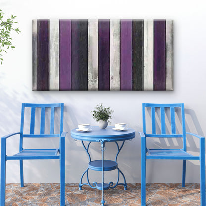 Purple Panel Abstract Wall Art Canvas Office Home Room Framed 120x60cm