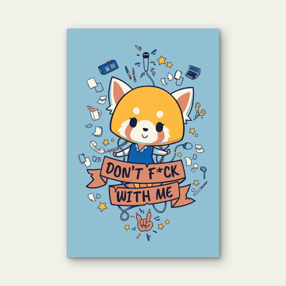 Kawaii Red Panda Sassy Ribbon 40x60cm Metal Print Ready to Hang