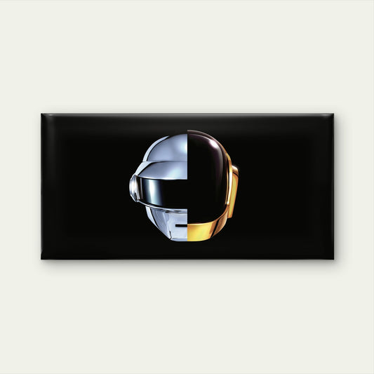 Daft Punk Split Helmets Wall Art Canvas Office Home Room Framed 120x60cm