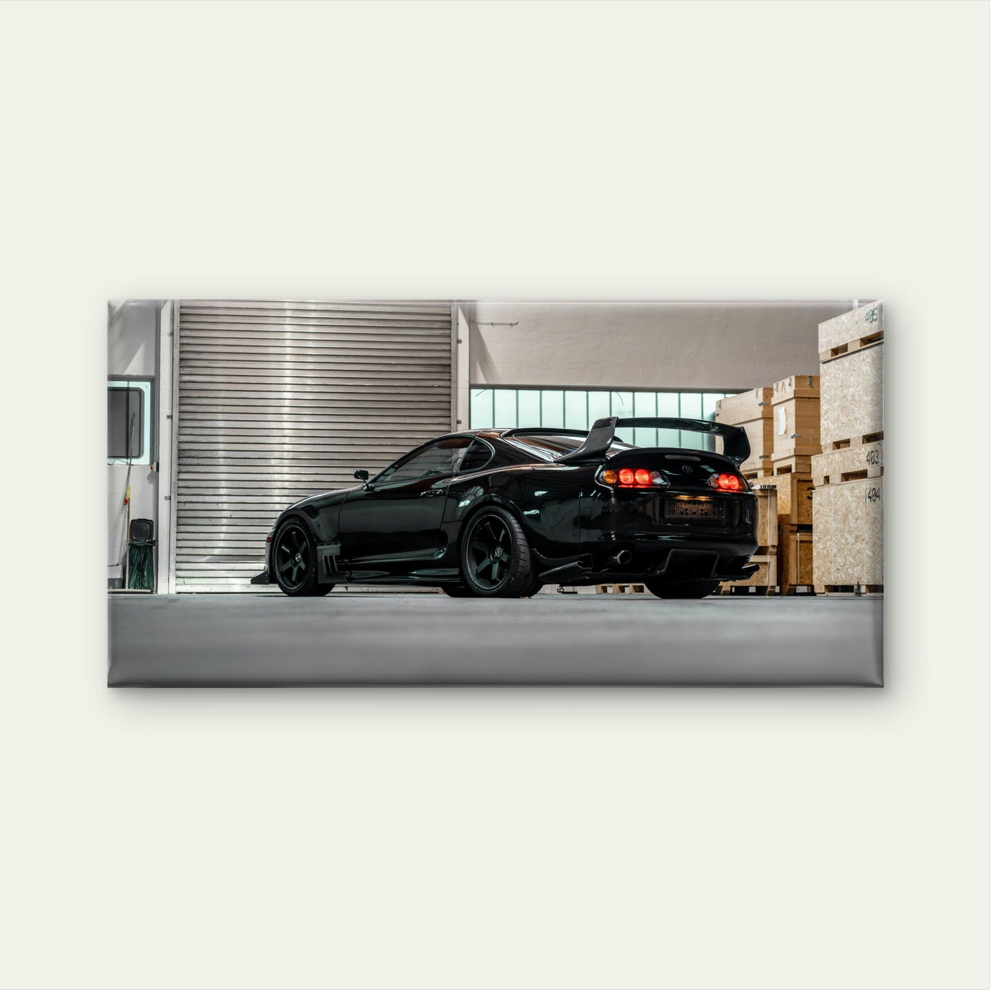 Moody Stanced Supra Vibes Wall Art Canvas Office Home Room Framed 120x60cm