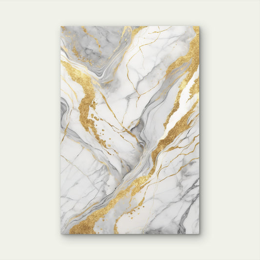 Luxury Quartz Fluid Stone Agate Swirl 40x60cm Metal Print Ready to Hang