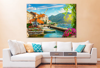 Perast City at Bay of Kotor  Wall Art Decor 100% Australian Made