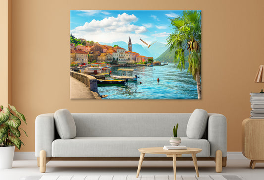 Historic City of Perast at Kotor  Wall Art Decor 100% Australian Made