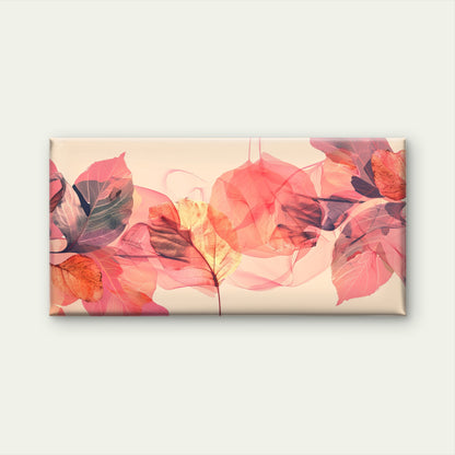 Colorful Translucent Leaves Wall Art Canvas Office Home Room Framed 120x60cm