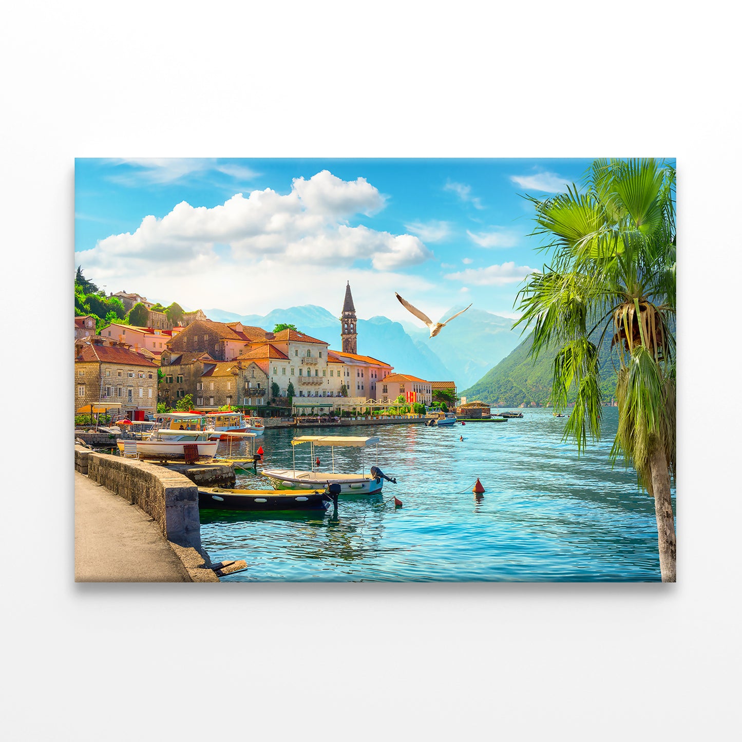Historic City of Perast at Kotor  Wall Art Decor 100% Australian Made